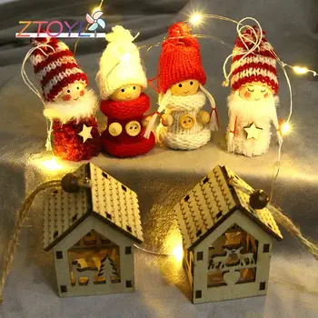 1:12 Miniatiūriniai Lėlių Kalėdų Lėlės Pakabukas Cute Lėlės Ornamentu Modelis Kalėdos Scena Dekoro Žaislas